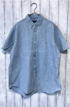 Ralph Lauren 半袖シャツ デニムブルー