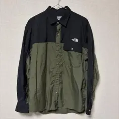 THE NORTH FACE ヌプシシャツ XL 黒カーキ