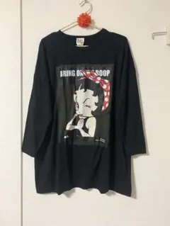 ベティ 長袖 ロンT BIG トップス オーバーサイズ ブラック M〜L