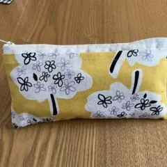 ハンドメイドポーチポケット付