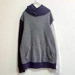 アーカイバ　スウェットパーカー　綿混　M グレー　裏起毛　トップス　マルチカラー
