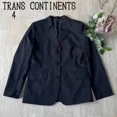 【TRANSCONTINENTS】ウール テーラードジャケット グレー L L