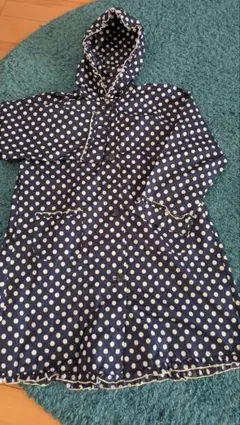 マザウェイズ レインコート 130 水玉模様フード付きコート