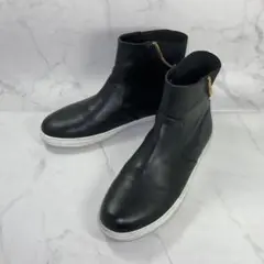 【美品】ユナイテッドアローズ ハイカットバックジップスニーカー 24㎝ ブラック