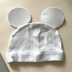 ディズニー ミッキー耳付きベビー帽子 40-44cm