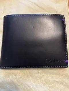Paul Smith 二つ折り財布 黒 自転車デザイン