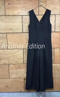 Another Edition ワイドパンツ　オールインワン　S ブラック