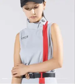 CPG GOLF レディース ノースリーブポロシャツ グレー　S〜Mサイズのサムネイル