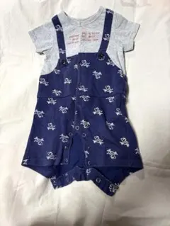 飛行機プリントロンパース・カバーオール 70