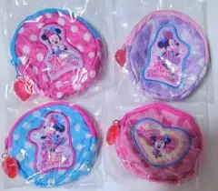 カプセルトイ　ミニーのファンダーランド　ポーチ４種　ディズニーパルパルーザ