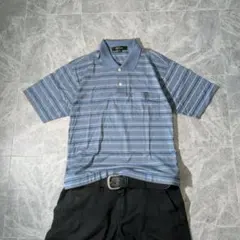 archive polo shirt s/s fade striped y2k