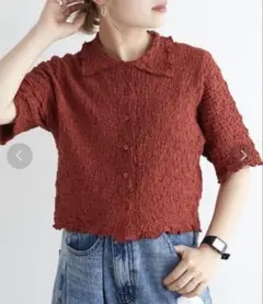 w closet / シワシワステンカラーシャツのサムネイル