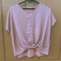 earth music & ecology 半袖トップス ピンクベージュ F