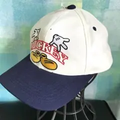 ミッキーマウス キャップ ホワイト　D