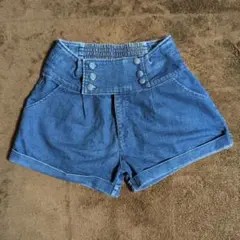 INGNI デニムショートパンツ ボタン付き