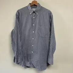 ポール・スミス 長袖シャツ チェック柄 ネイビー/ホワイト