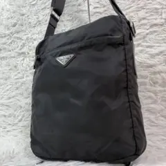 良品✨PRADA プラダ ショルダーバッグ トライアングル ブラック ナイロン