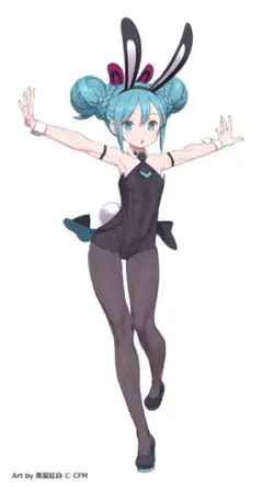 初音ミク 黒バニー ウィッグのみのサムネイル