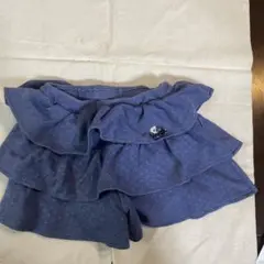 familiar フリル付きショートパンツ ダークブルー