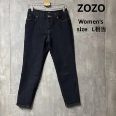 ZOZO デニムパンツ テーパード インディゴ L相当のサムネイル