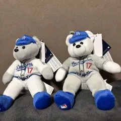 【新品】ベア ロサンゼルス・ドジャース オオタニ17 ぬいぐるみ 2体セット