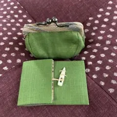 がま口コインケースと携帯裁縫小物入れセット
