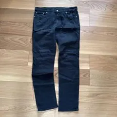 GU スリムフィット ブラックデニム 34