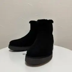 【UGG/アグ】　ブーツ　ムートン　ジッパー　レディース　黒　23.0