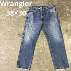 Wrangler 36×30 デニム フェード クラッシュ Y2K
