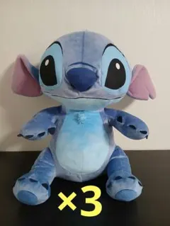 ディズニー スティッチ グランデ ぬいぐるみ 赤いほっぺのおすわりVer.　3体
