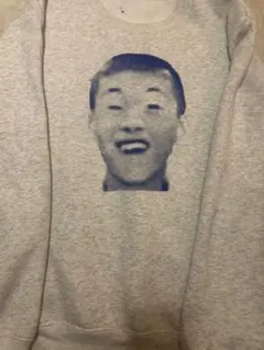 KATAME スウェット 顔プリント グレー スウェット