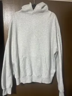 ESSENTIALS グレー フード付きパーカー