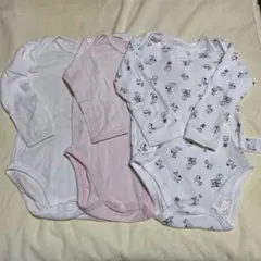 ユニクロ 肌着 ロンパース　長袖　90センチ　３枚セット