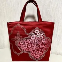 帯リメイク　ミニトートバッグ　233