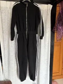 厚手　長袖つなぎパンツ