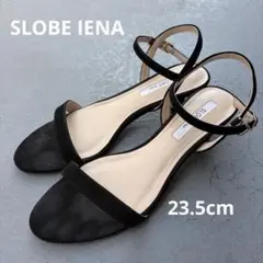 SLOBE IENA レザーストラップサンダル 黒 23.5cmのサムネイル