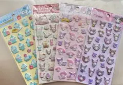 【国内正規品】ダイソー サンリオ ぷくっとシール 4枚セット