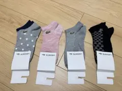 LACOSTE レディース ソックス 4足セット 22~24cm 一着限リのサムネイル
