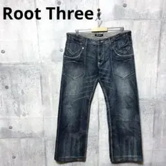Root Three メンズ ローライズストレートデニム ストレートジーンズのサムネイル