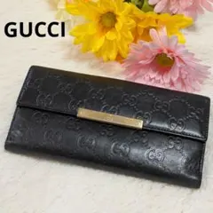 GUCCI グッチ マイクロシマ 長財布 オーガナイザー GG 0605-6 - メルカリ