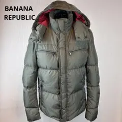 ★BANANA REPUBLIC★M★カーキフード付ダウンジャケット★ダウン80