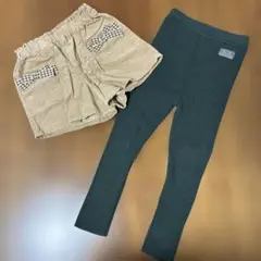 子供服 女の子 セット ショートパンツ レギンス ベベ アプレレクール 100