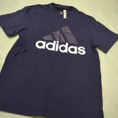 adidas アディダス Tシャツ ネイビー L