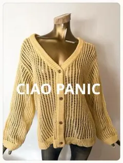 ちまつ様❤️☘️T21449☘️CIAO PANIC 編み カーディガン one