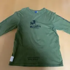 ロンT 長袖カットソー　M カーキ　グリーン