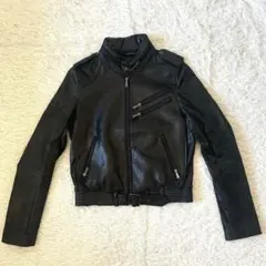 MOUSSY ライダースジャケット　羊皮