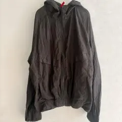 ナイロンジャケット 人気 アウター ブラック フード付き メンズ 長袖 無地 黒