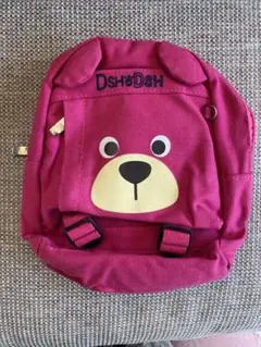 DshDsh ピンク クマの顔 リュック　1〜3歳
