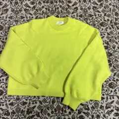 LEPSIM イエローニット長袖セーター