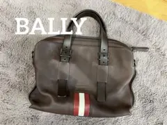 BALLY ブラウンレザー ビジネスバッグ